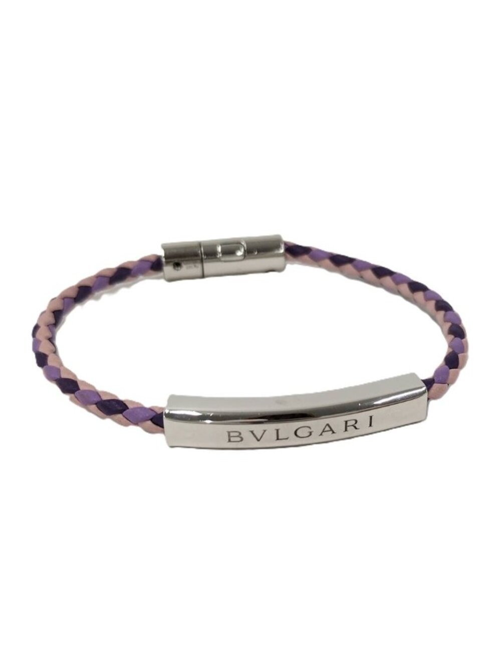 Bvlgari Leather Bracelet Purple